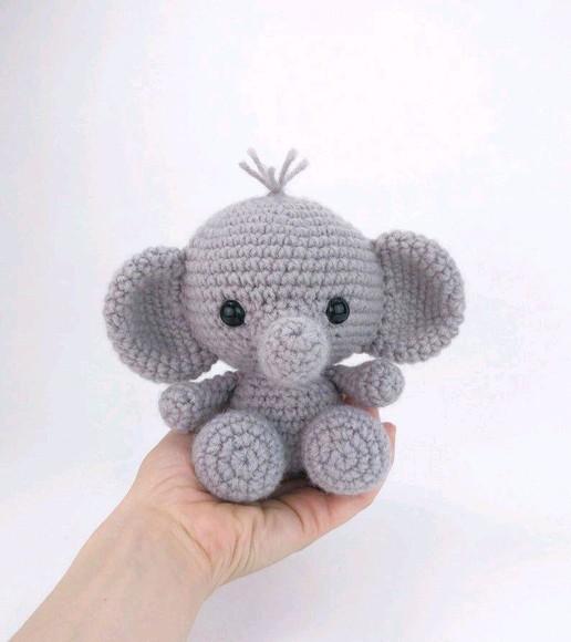 Elefante de Crochê Amigurumi