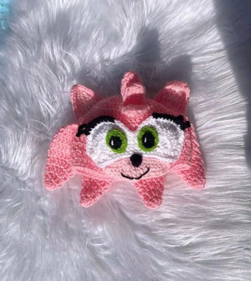 Fantasia Amy Rose sonic em Crochê