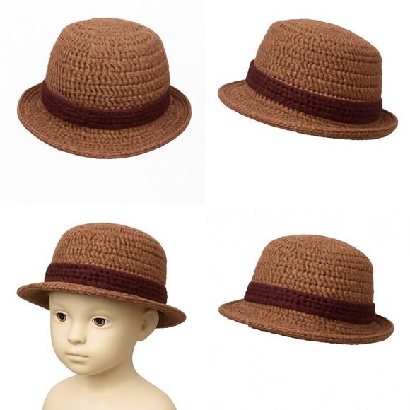 Fantasia Chapéu Indiana Jones em Crochê