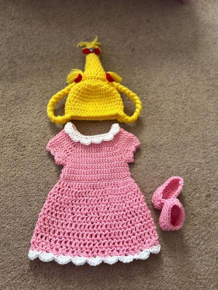 Fantasia Cindy Lou Who em Crochê