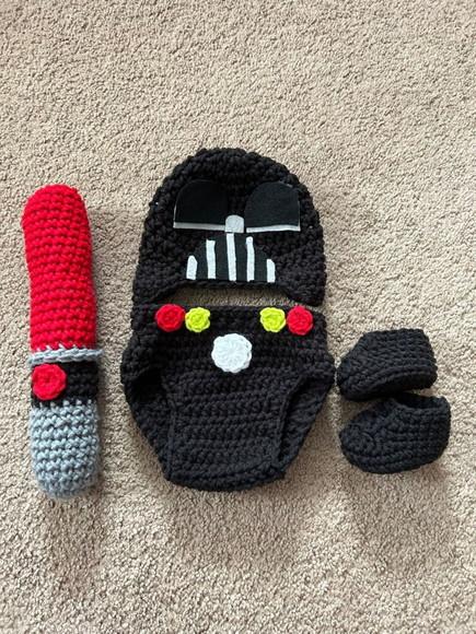 Fantasia Darth Vader Personagem Star Wars em Crochê