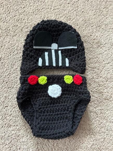 Fantasia Darth Vader Personagem Star Wars em Crochê