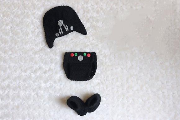 Fantasia Darth Vader Personagem Star Warsem Crochê