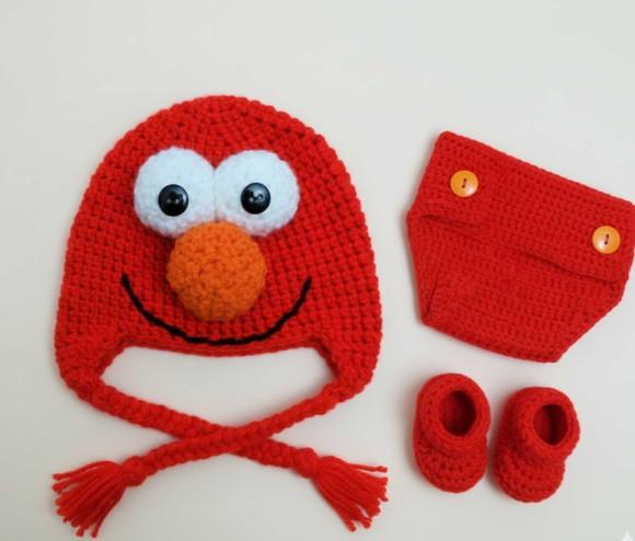 Fantasia Elmo (vila Sésamo) para Bebê - Conforto e Fofura em