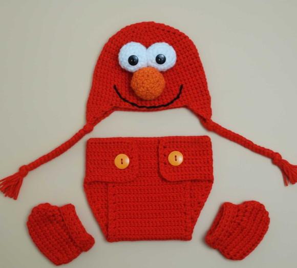 Fantasia Elmo (vila Sésamo) para Bebê - Conforto e Fofura em