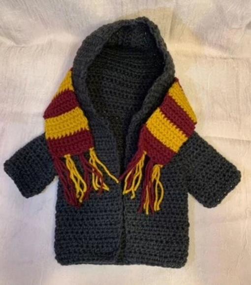 Fantasia Harry Potter em Crochê