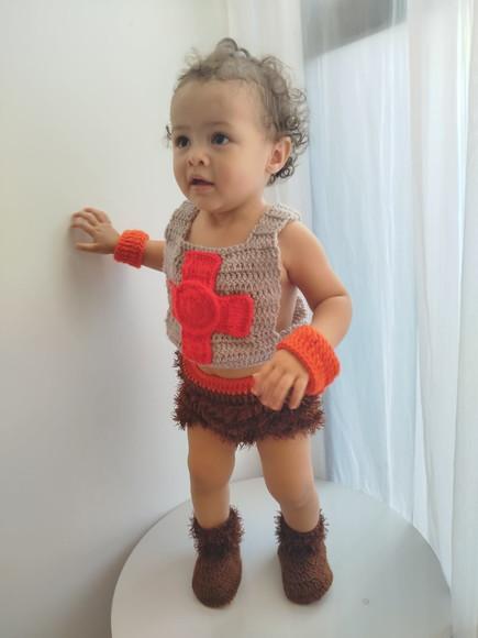 Fantasia He-man Crochê Ensaio Fotográfico Newborn
