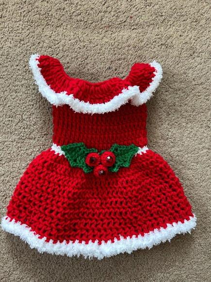 Fantasia Mamãe Noel em Crochê