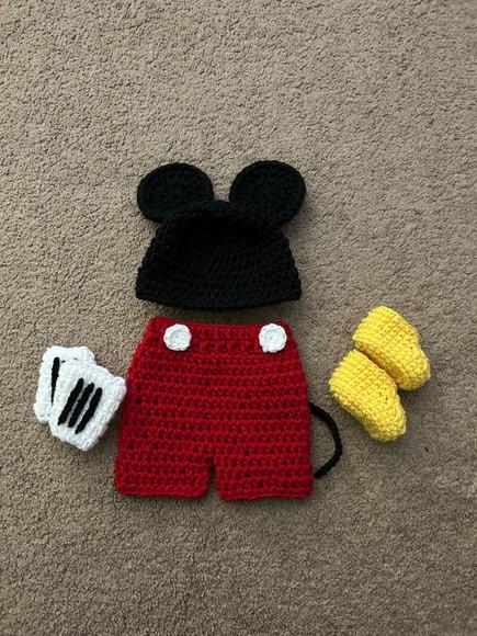Fantasia Mickey em Crochê