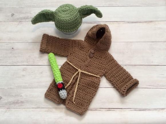 Fantasia Mestre Yoda em Crochê