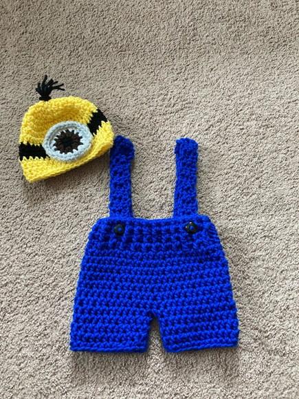 Fantasia Minions em Crochê