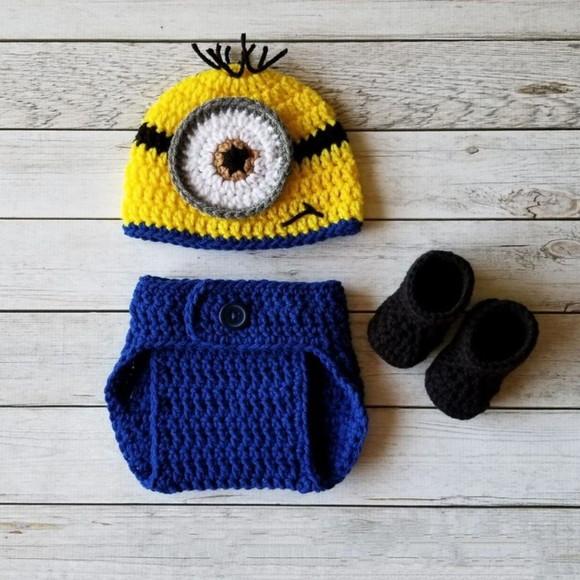 Fantasia Minions em Crochê