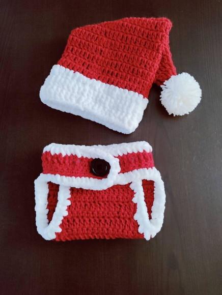 Fantasia Papai Noel em Crochê