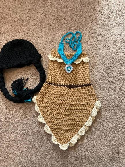 Fantasia Pocahontas Crochê