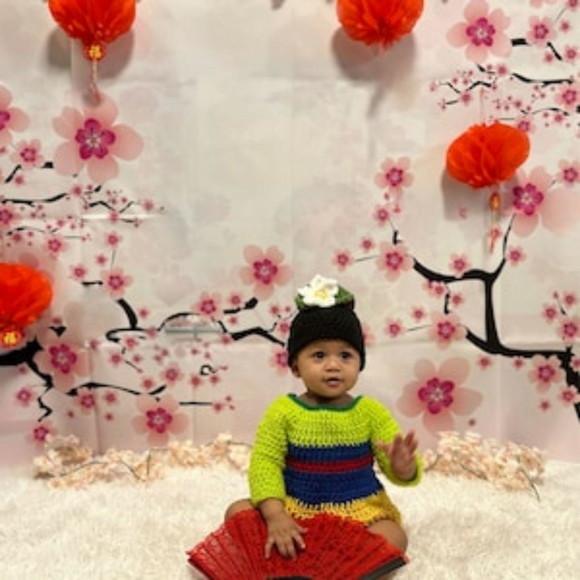 Fantasia Princesa Mulan em Crochê