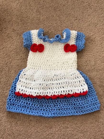 Fantasia Raggedy Ann em Crochê