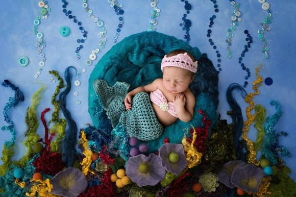 Fantasia Sereia de Crochê