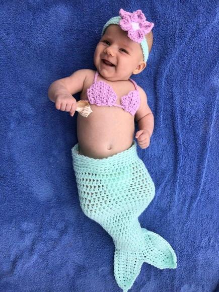 Fantasia Sereia de Crochê