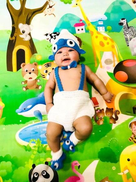 Fantasia Smurf Bebe Menino