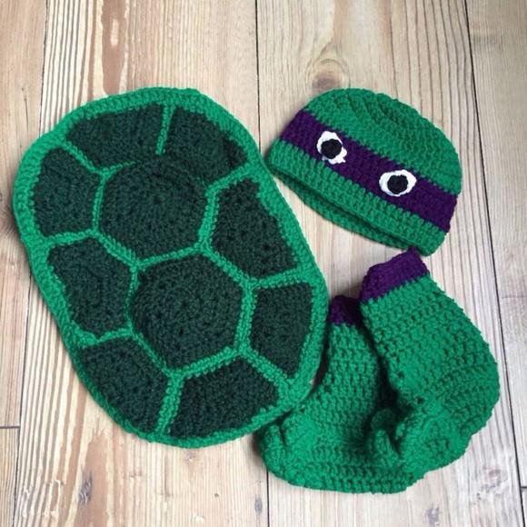Fantasia Tartaruga Ninja em Crochê