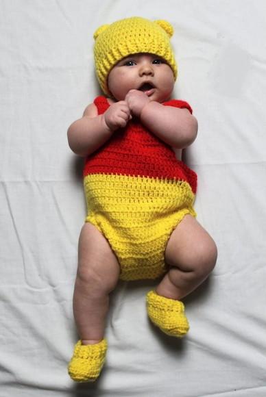 Fantasia Ursinho Pooh em Crochê