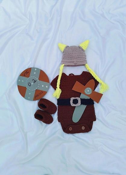 Fantasia Viking em Crochê Ensaio Fotográfico