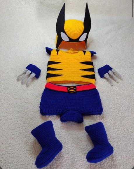 Fantasia Wolverine Marvel em Crochê