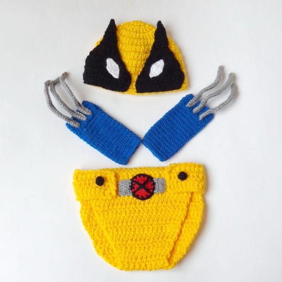 Fantasia Wolverine Marvel em Crochê