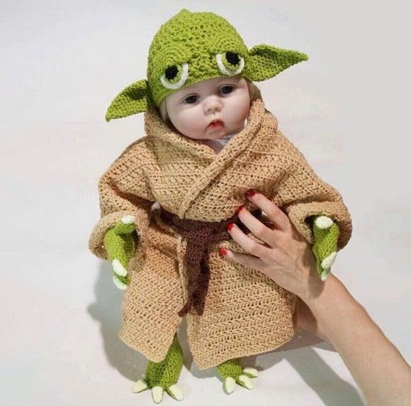 Fantasia Yoda em Crochê