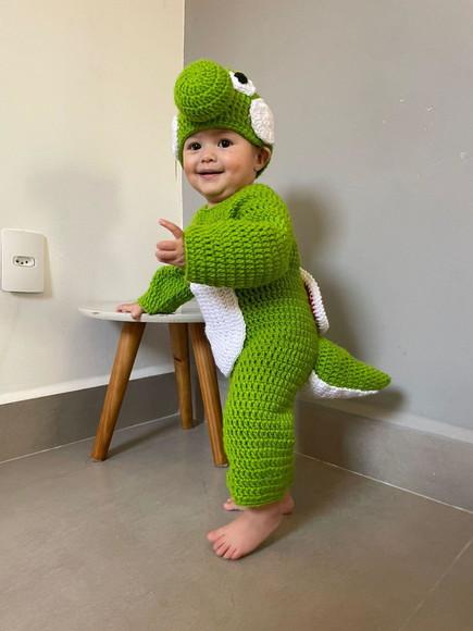 Fantasia Yoshi em Crochê