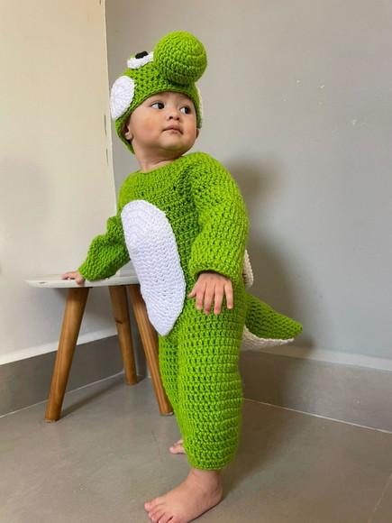 Fantasia Yoshi em Crochê