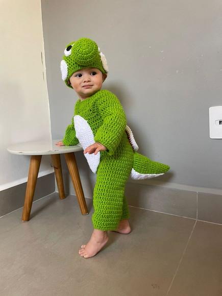 Fantasia Yoshi em Crochê