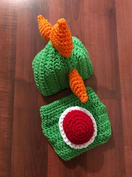 Fantasia Yoshi em Crochê