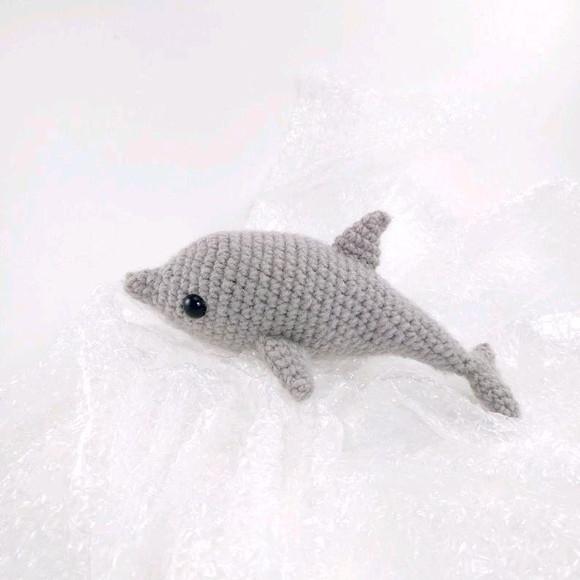 Golfinho de Crochê Amigurumi