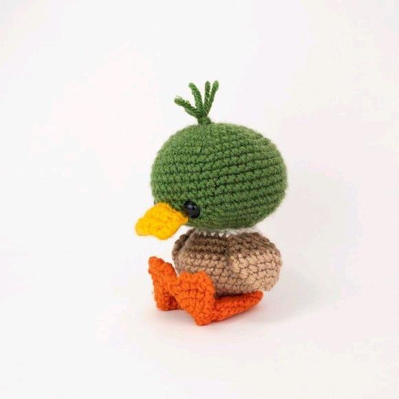 Patinhos de crochê amigurumi
