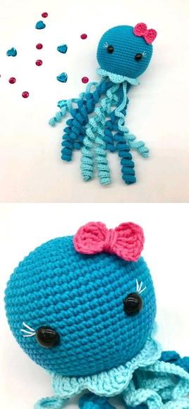 Polvo de crochê amigurumi
