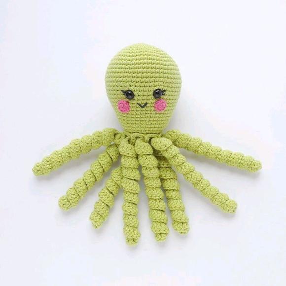 Polvo de crochê amigurumi
