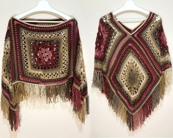 Poncho De Crochê