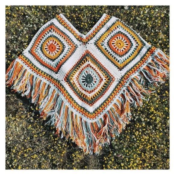 Poncho De Crochê