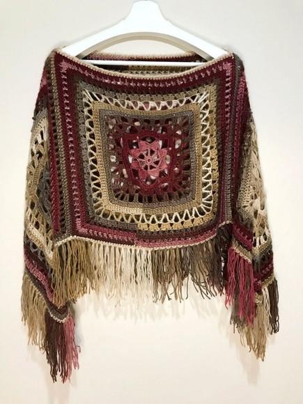 Poncho De Crochê