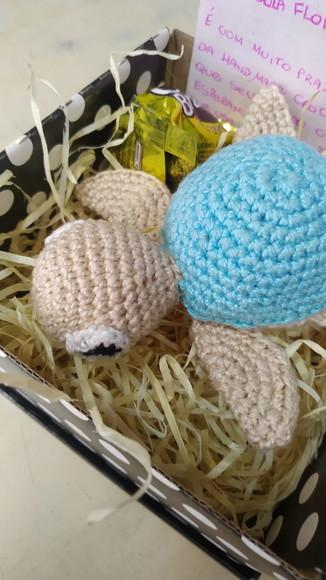 Tartaruga de crochê amigurumi