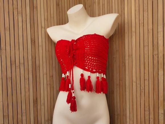 Top / cropped crochê