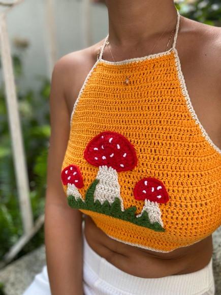 Top / Cropped Crochê