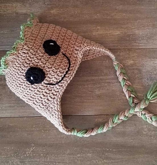 Touca Groot em Crochê