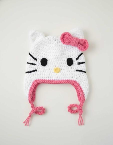 Touca Hello Kitty em Crochê