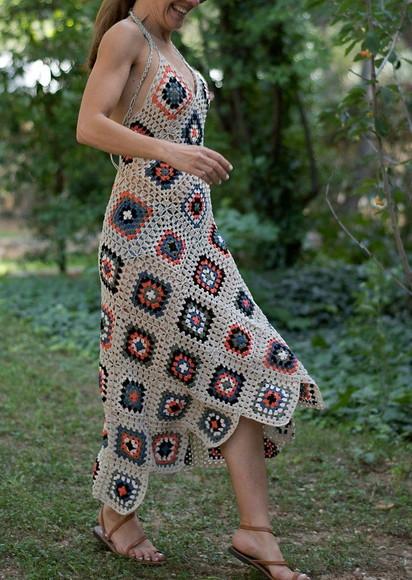 Vestido | Saida De Praia Em Crochê