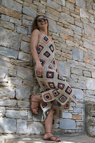 Vestido | Saida De Praia Em Crochê