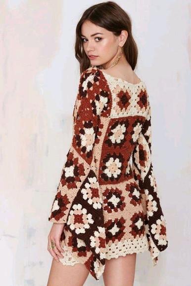 Vestido de crochê