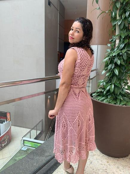 Vestido de crochê