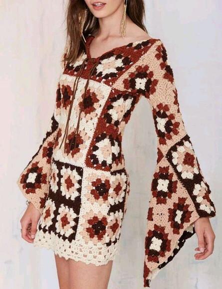 Vestido de crochê